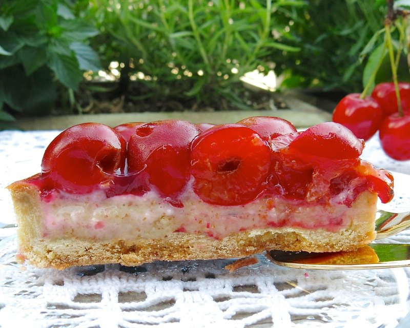 Sour Cherry Tarts with Marzipan