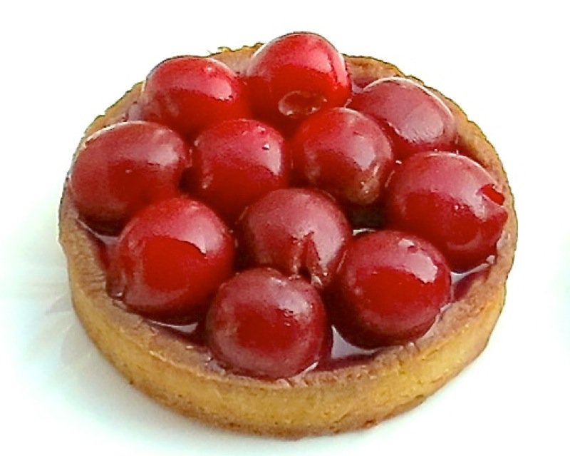 Sour Cherry Tarts with Marzipan