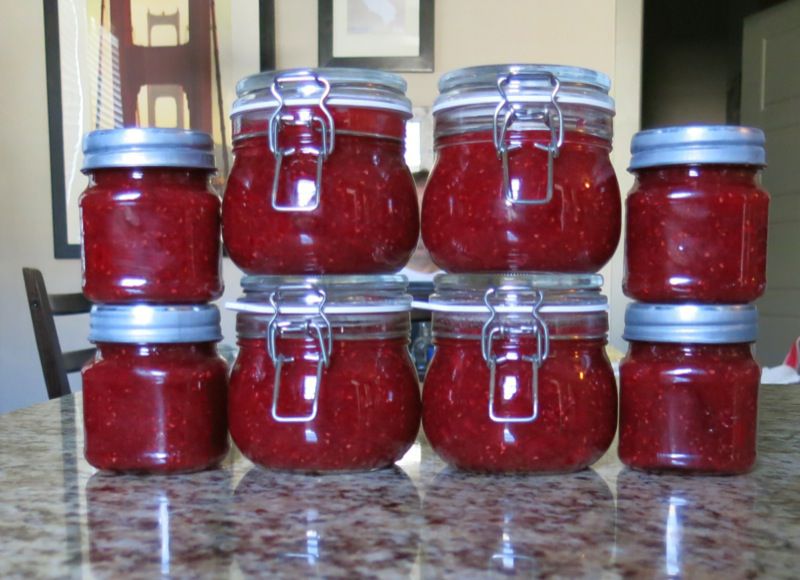 10 Raspberry Freezer Jam