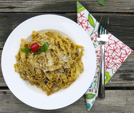 24 Sour Cherry Pesto Pasta