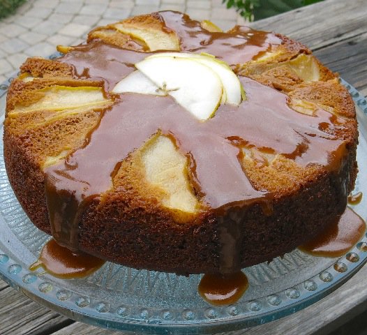 29 Pear Upside Down Gingerbread Cake