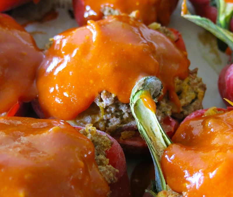 28 Stuffed Peppers with Moms Meatloaf Topping