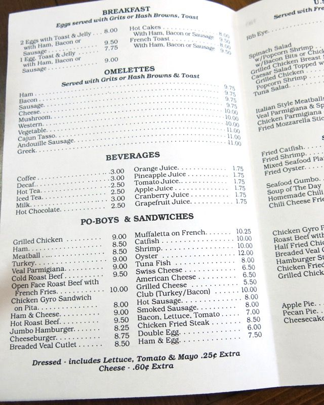 10 Mena's Palace Menu