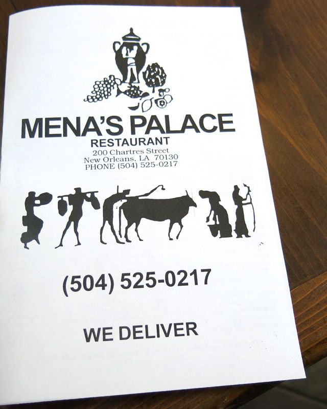 9 Mena's Palace Menu