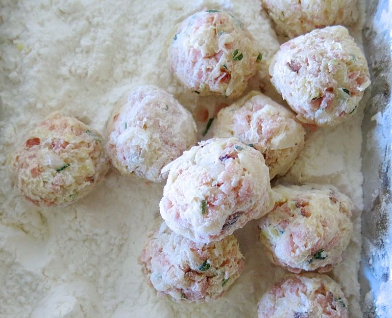 Sauerkraut Ham Balls