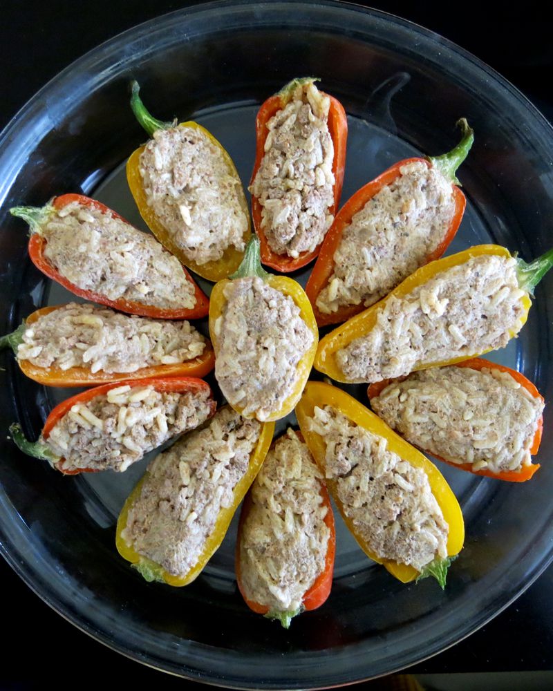 16 Miniature Stuffed Peppers