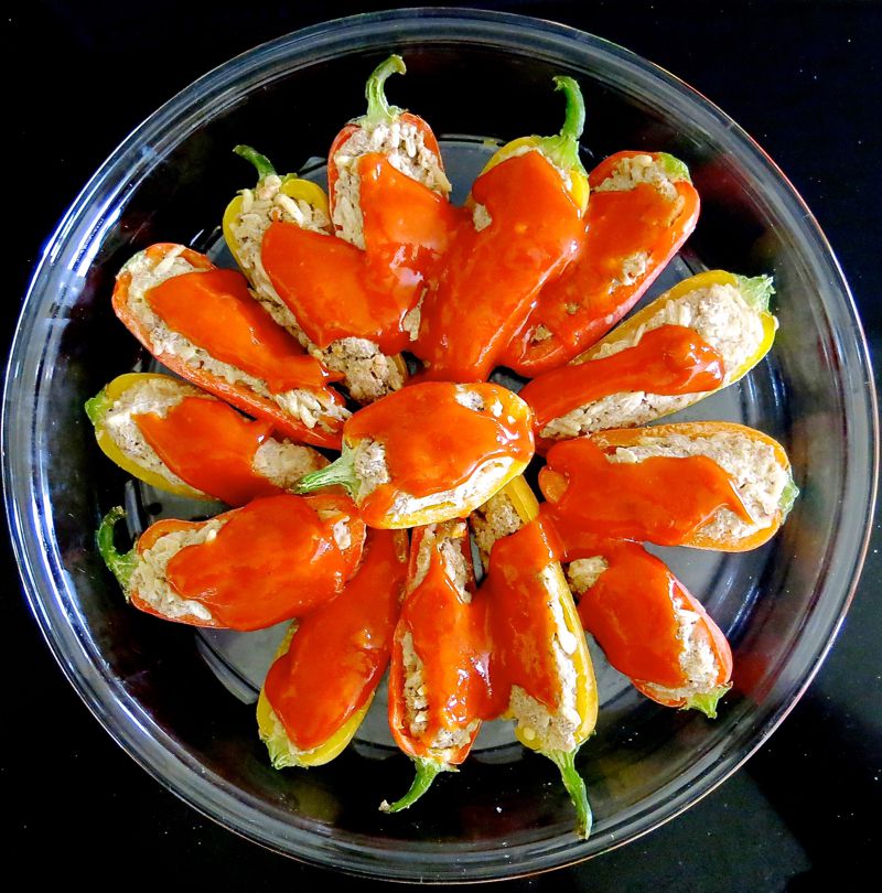 17 Miniature Stuffed Peppers