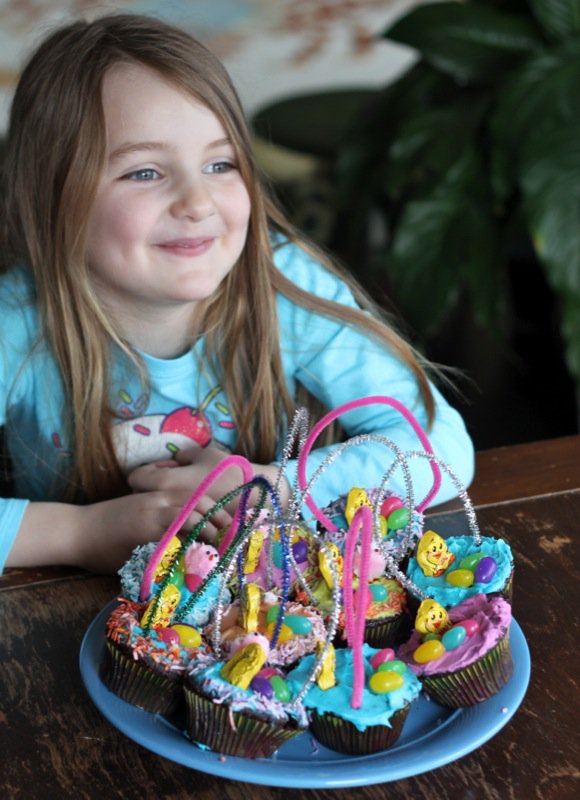 Easter Basket Cupcakes