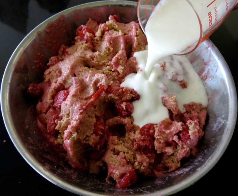 19 Sour Cherry Breakfast Cake Dough Buttermilk