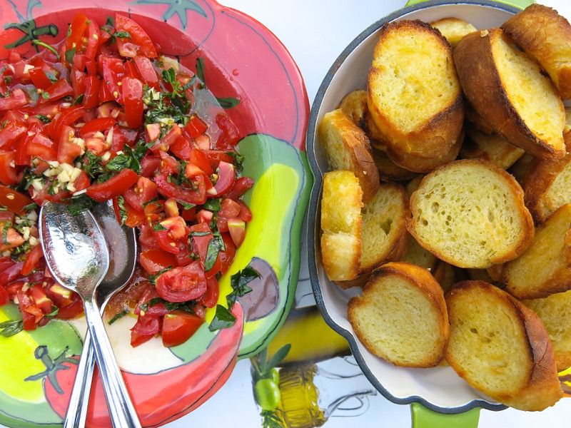 29 Leftover Homemade Baguette.Bruschetta