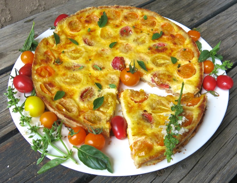 5 Tomato Tart or Quiche Sliced