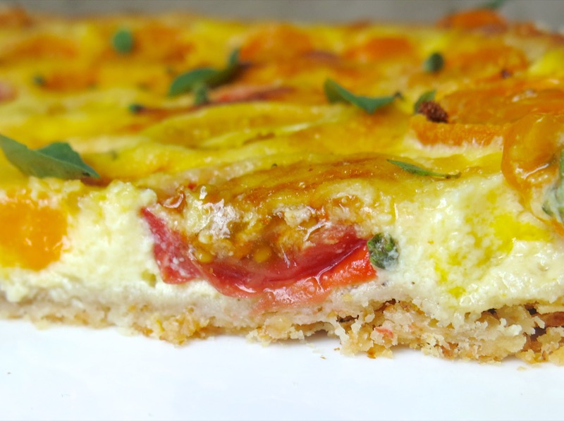 6 Tomato Tart or Quiche Slice