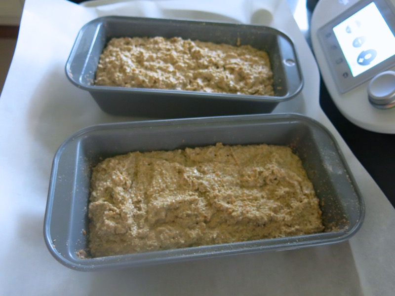 19b Traditional German Brown Bread Dough in Pans