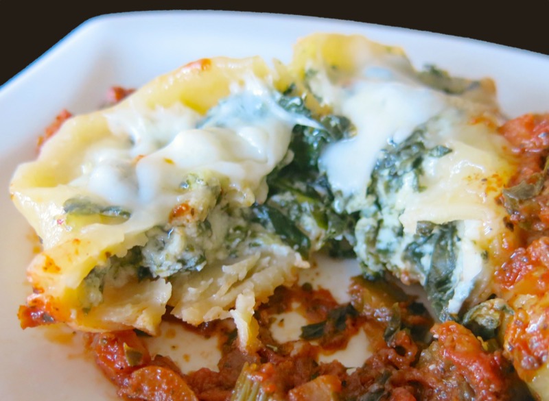 3 Giant Stuffed Spinach and Ricotta Pasta Shells