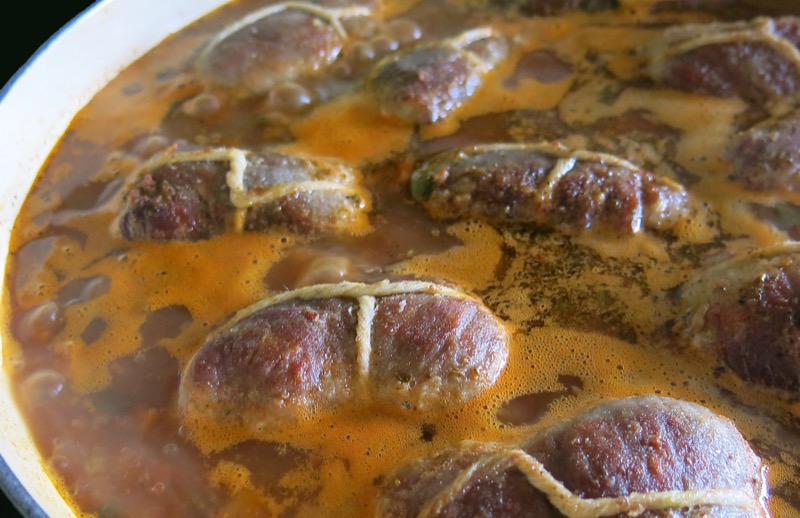 22 Baking Braciole in Tomato Sauce