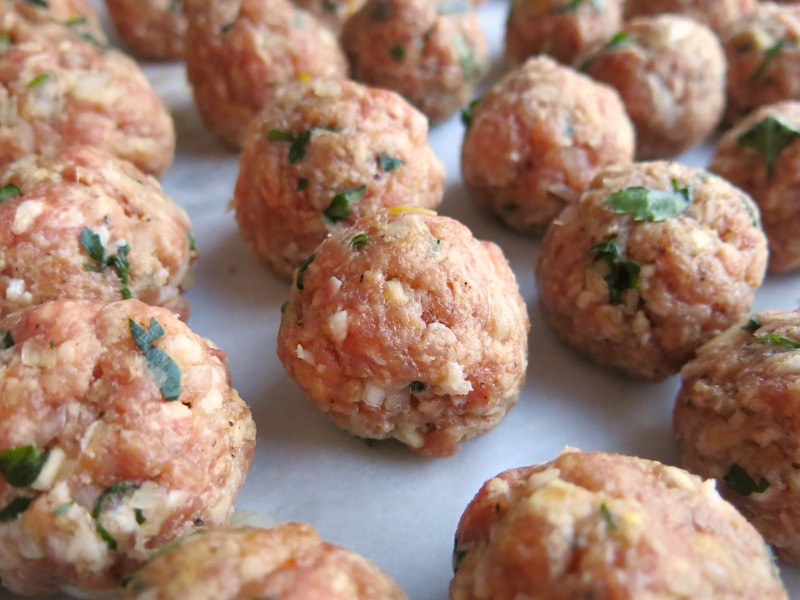 7 Meatball Meatballs. not cooked