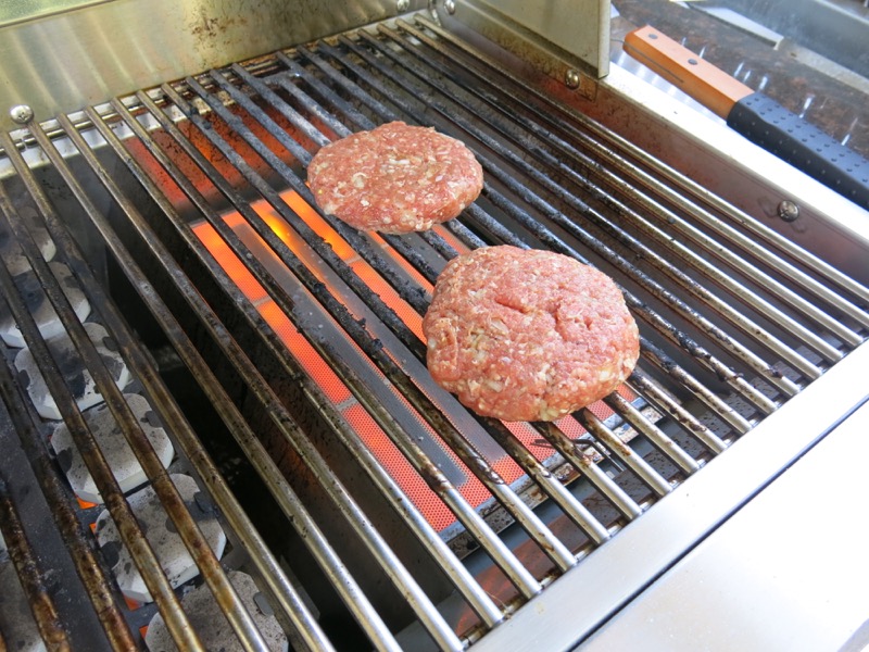 11 Grilling Homemade Hamburger