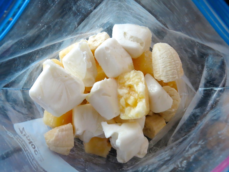 8 Pinacolada Frozen Yogurt Cubes