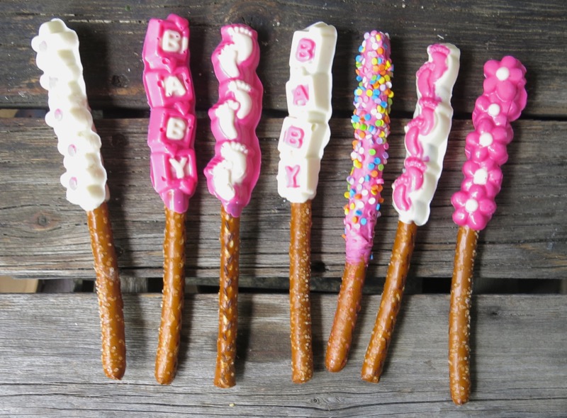 10 Girl Baby Shower Old Fashioned Preyzel Sticks