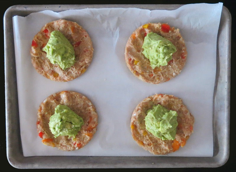 11b Turkey Guacamole Burgers