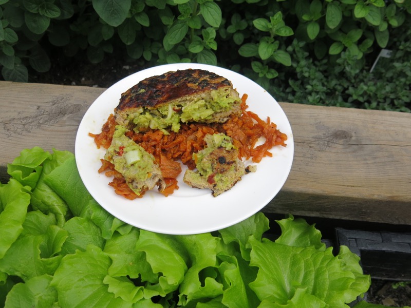 2 Turkey Guacamole Burgers