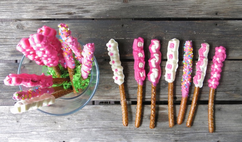 2a Girl Baby Shower Old Fashioned Preyzel Sticks