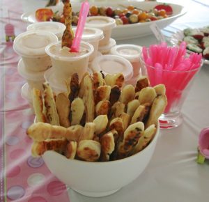 12 Girl Baby Shower Savory Buffet