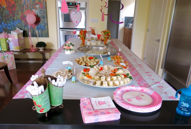 2 Girl Baby Shower Savory Buffet