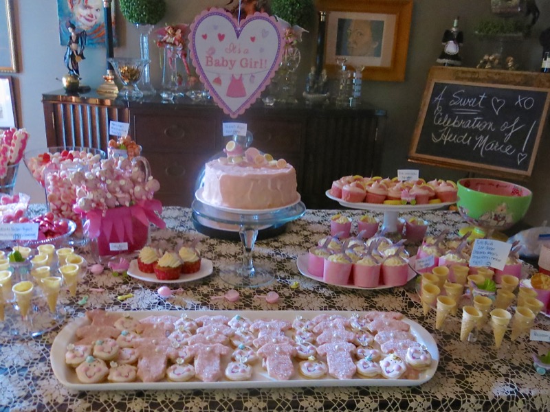 25 Girl Baby Shower Dessert Buffet