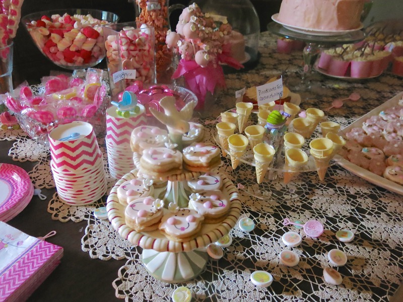 26 Girl Baby Shower Dessert Buffet