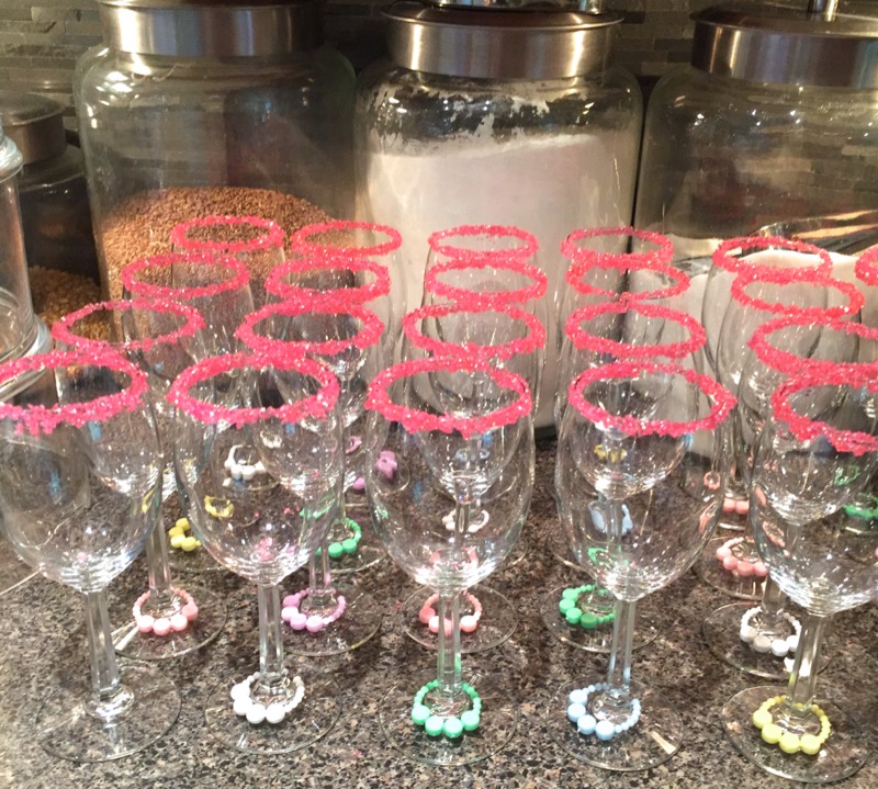 29 Sparkling Pink Sugar Rimmed Glasses