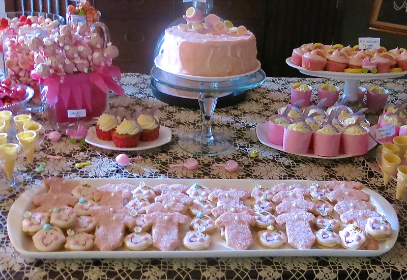 5 Girl Baby Shower Dessert Buffet