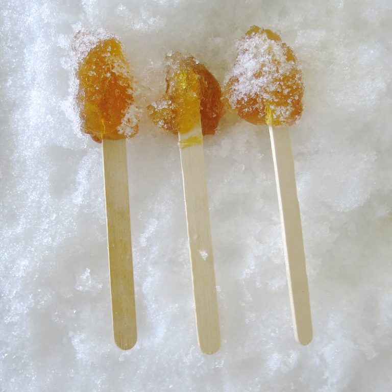 Canadian Maple Syrup Taffy Candy An Eastern Canadian Tradition