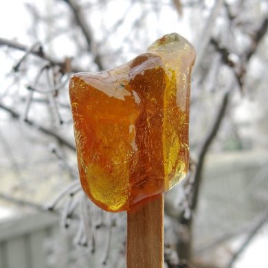 Canadian Maple Syrup Taffy Candy