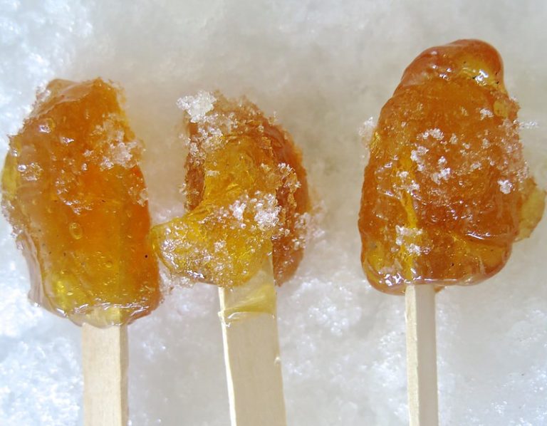 Canadian Maple Syrup Taffy Candy An Eastern Canadian Tradition