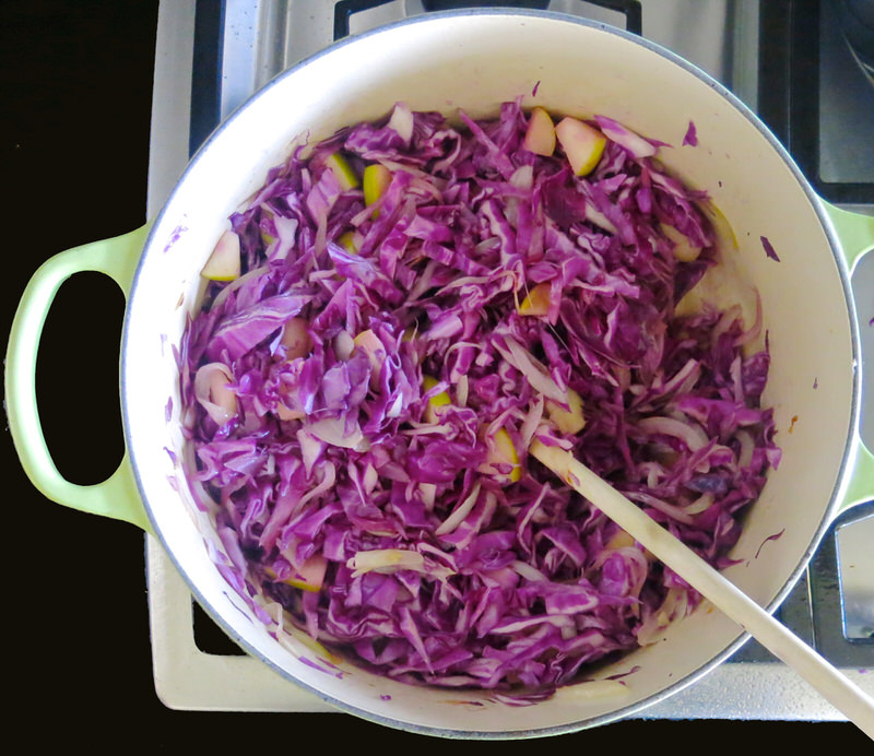 braised purple cabbage