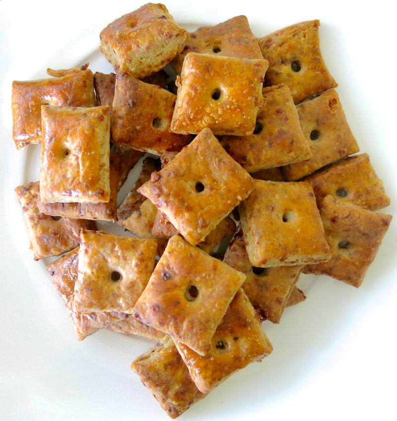 cheddar stout pastry crackers