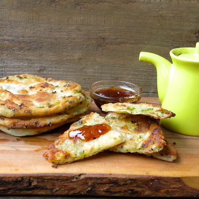 homemade green onion cakes