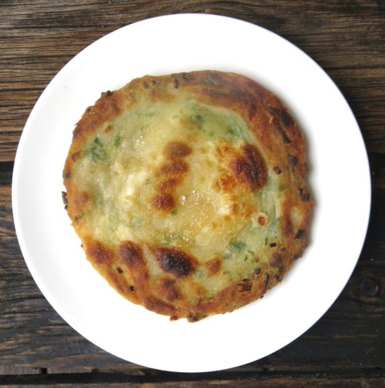 Homemade Green Onion Cakes Cooking in the Kitchen with Ming Franks