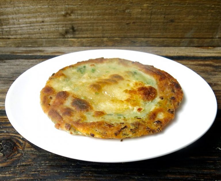 Homemade Green Onion Cakes Cooking in the Kitchen with Ming Franks