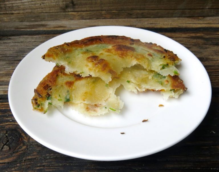 Homemade Green Onion Cakes Cooking in the Kitchen with Ming Franks