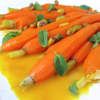 Saffron Glazed Carrots: