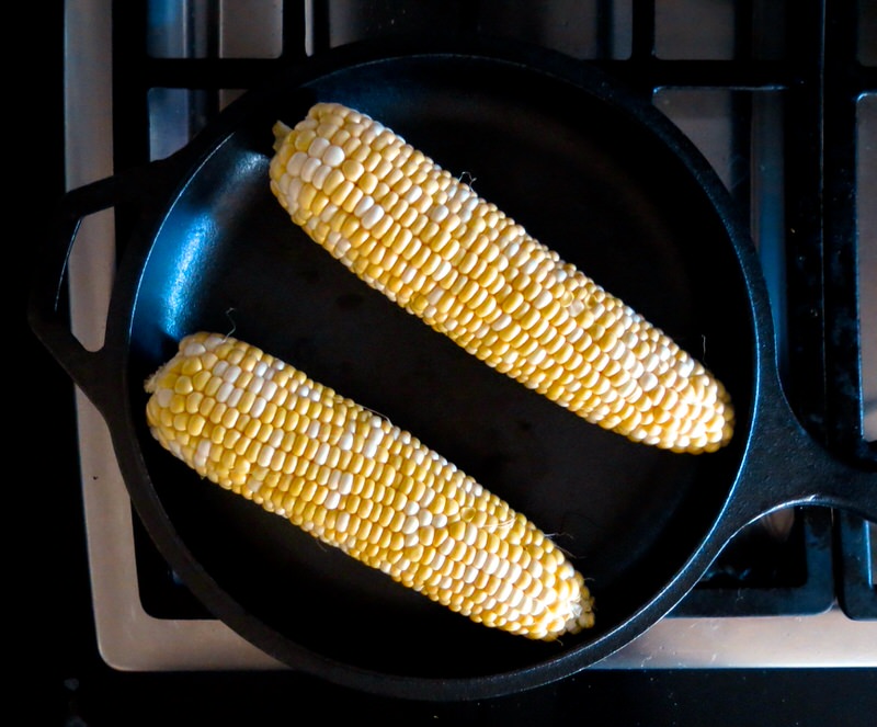 Charred Corn, Zucchini and Tomato Salad