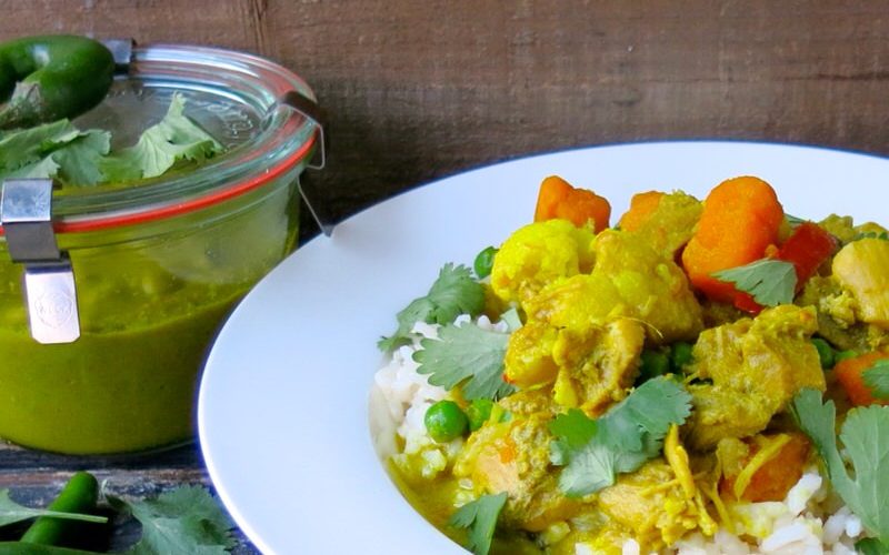 Thermomix Green Thai Chicken Curry