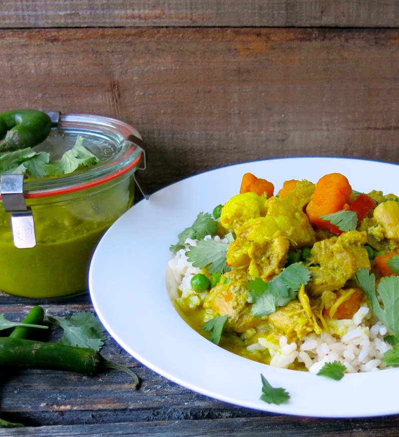 Thermomix Green Thai Curry Chicken