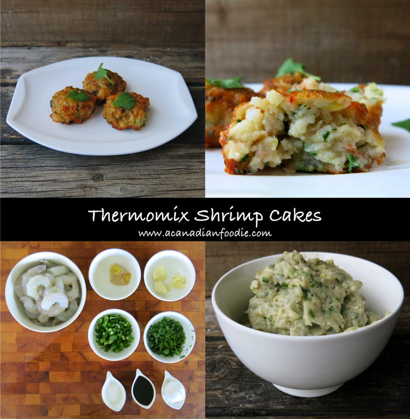 Thermomix Shrimp Cakes are An Irresistible Crowd Pleasing Appetizer with a powerful punch of unexpected flavour. Two minutes to make and 10 minutes to fry (in 6 at a time). Fast. Flavourful. Fabulous. #Thermomixappetizer #Thermomixshrimpcake #Thermomixasian