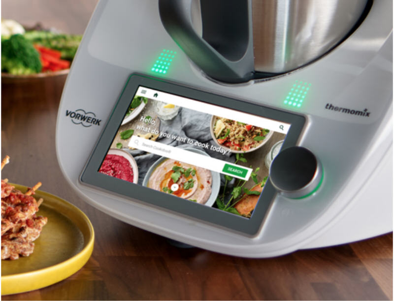 Close up of Thermomix TM6 machine with touch screen