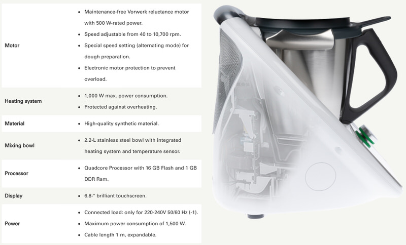 Thermomix Comparison Chart