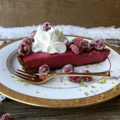 Cranberry Lime Curd Tart