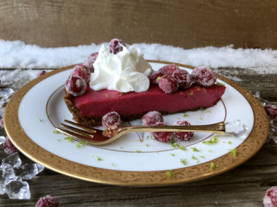 Cranberry Lime Curd Tart